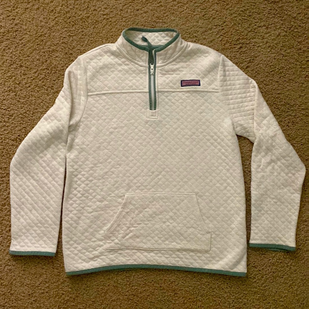 Vineyard Vines Shep Shirt Girls,size 16 (XL) Off White